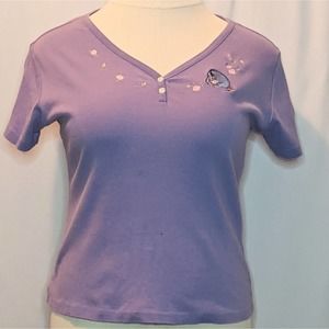 The Disney Store Eeyore Henley T-shirt 90s